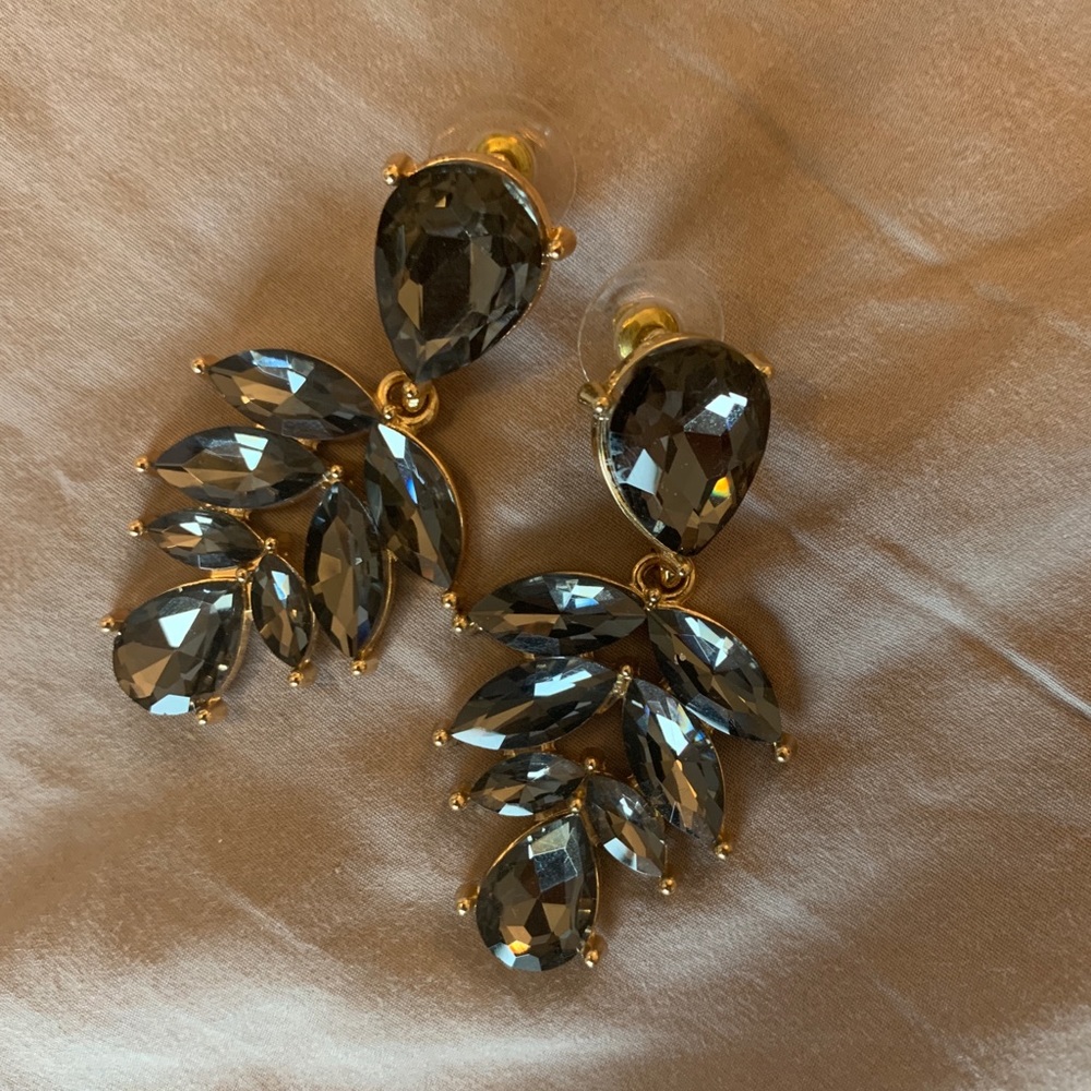 Gorgeous smoky statement earrings